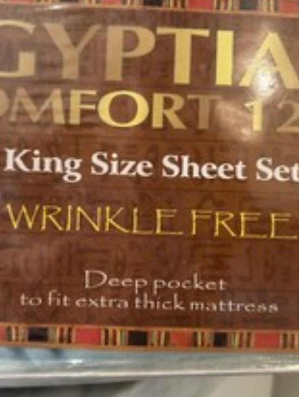 Egyptian 1200 King Size Embroidered Decorative Sheet Set wrinkle Free - Picture 4 of 5